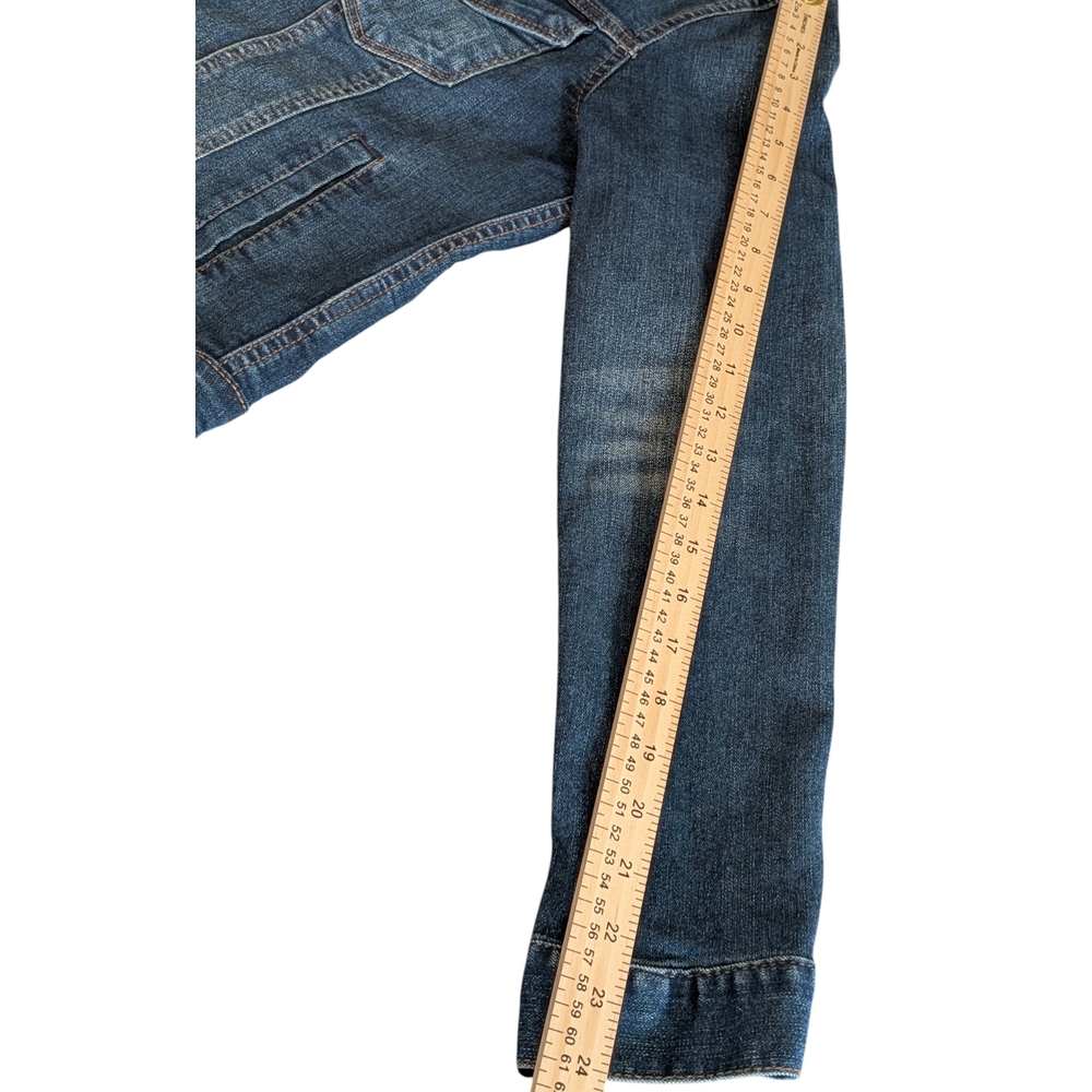 Curve Appeal Dark Wash Denim Jean Jacket - Women's Size Medium - Picture 12 of 14